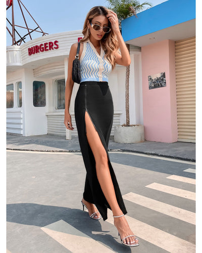 Slit Maxi Skirt