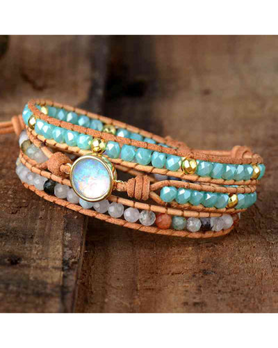 Opal Beaded Layered Bracelet