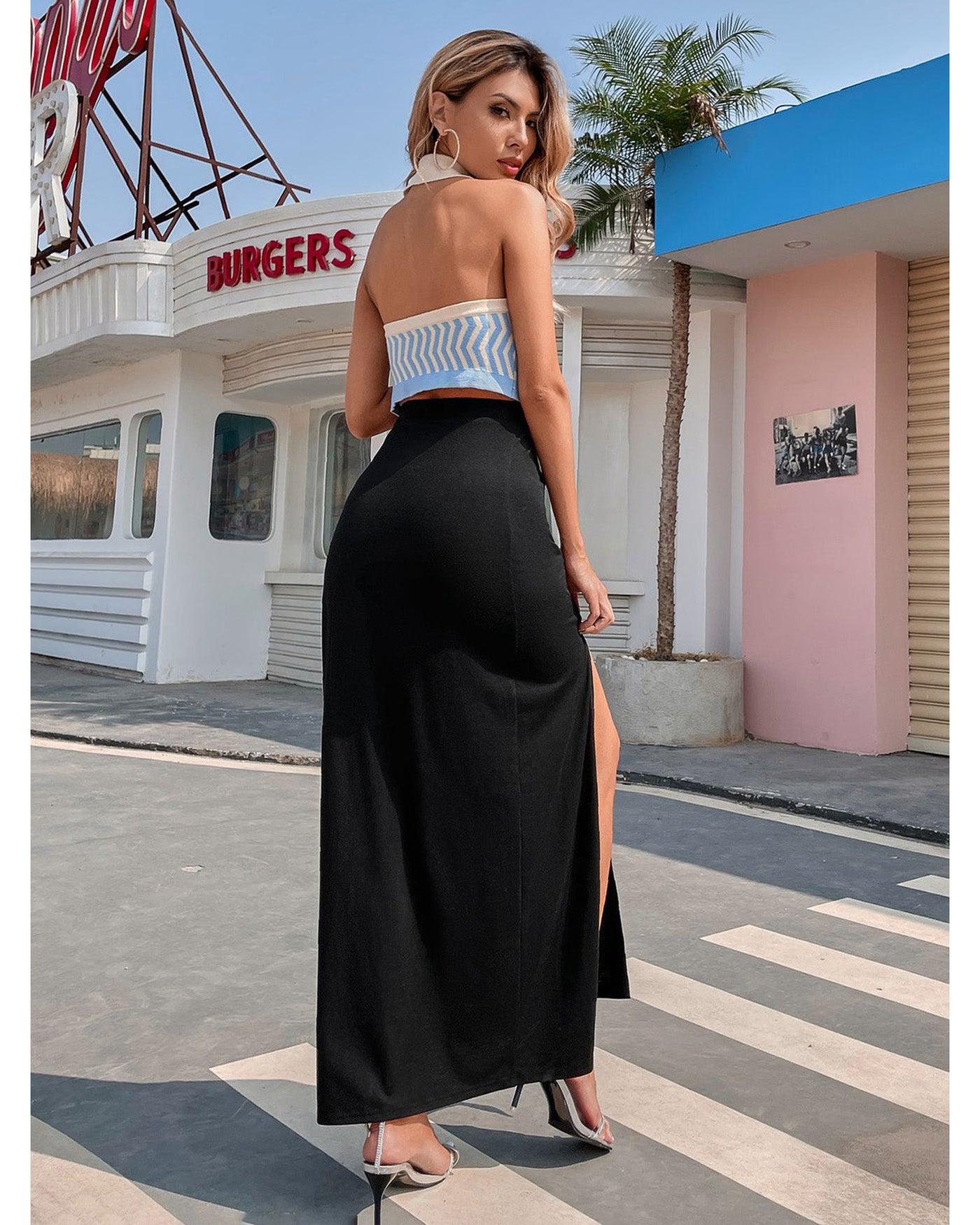 Slit Maxi Skirt