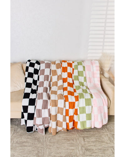 Cuddley Checkered Decorative Throw Blanket